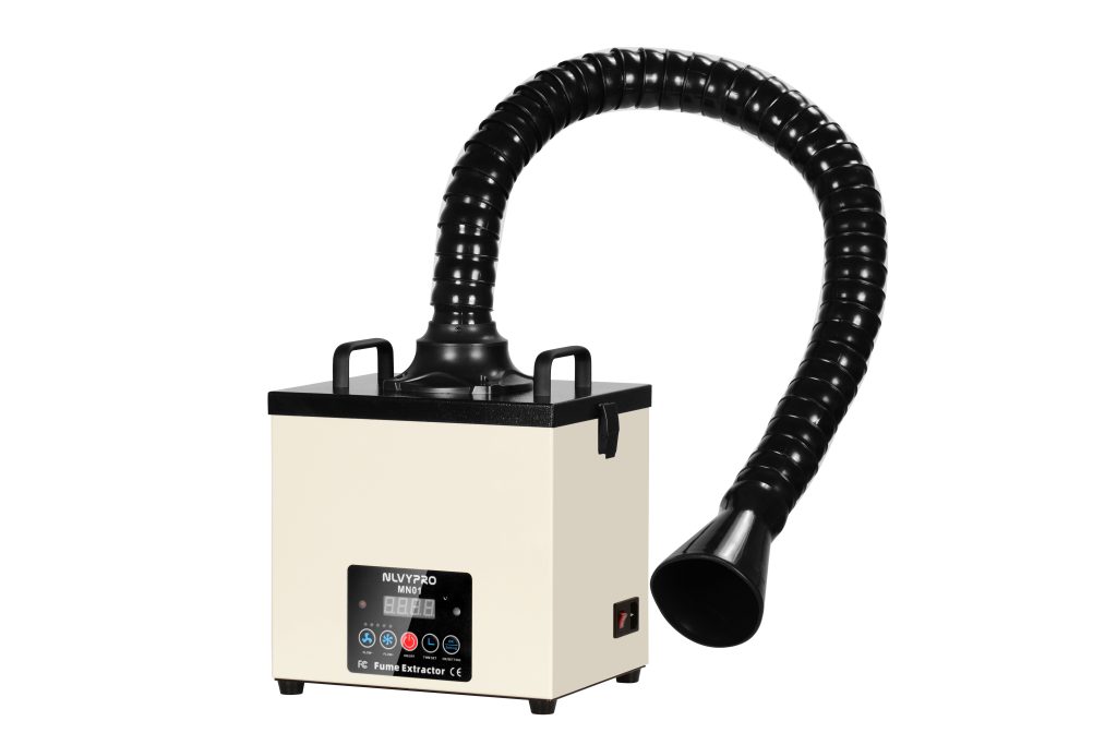 MN01 fume extractor with round hood